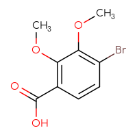 Chemical structure of 4-bromo-2,3-dimethoxybenzoic acid - CSSB00021412920