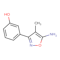Chemical structure of 3-(5-amino-4-methyl-1,2-oxazol-3-yl)phenol - CSSB00009875674