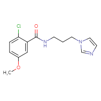 Chemical structure of 2-chloro-N-[3-(1H-imidazol-1-yl)propyl]-5-methoxybenzamide - CSSB06423508725