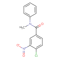 Chemical structure of 4-chloro-N-methyl-3-nitro-N-phenylbenzamide - CSSB00028018873