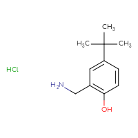 Chemical structure of 2-(aminomethyl)-4-tert-butylphenol hydrochloride - CSSB14873766958