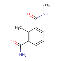 Chemical structure of N1,2-dimethylbenzene-1,3-dicarboxamide - CSSB02283619270