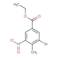 Chemical structure of ethyl 3-bromo-4-methyl-5-nitrobenzoate - CSSB00012920323
