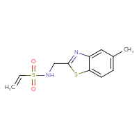 Chemical structure of N-[(5-methyl-1,3-benzothiazol-2-yl)methyl]ethene-1-sulfonamide - CSSB14865737052