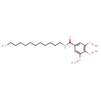 Chemical structure of N-dodecyl-3,4,5-trimethoxybenzamide - CSSB00121634779