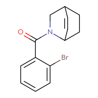 Chemical structure of 2-(2-bromobenzoyl)-2-azabicyclo[2.2.2]oct-5-ene - CSSB06661170289