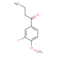 Chemical structure of 1-(3-fluoro-4-methoxyphenyl)butan-1-one - CSSB00011301687
