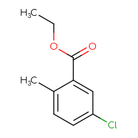 Chemical structure of ethyl 5-chloro-2-methylbenzoate - CSSB00012002526