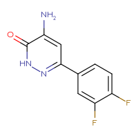 Chemical structure of 4-amino-6-(3,4-difluorophenyl)-2,3-dihydropyridazin-3-one - CSSB00021027249