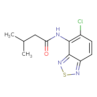Chemical structure of N-(5-chloro-2,1,3-benzothiadiazol-4-yl)-3-methylbutanamide - CSSB00049075320