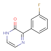 Chemical structure of 3-(3-fluorophenyl)-1,2-dihydropyrazin-2-one - CSSB00013218709
