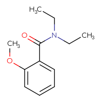 Chemical structure of N,N-diethyl-2-methoxybenzamide - CSSB00000158725