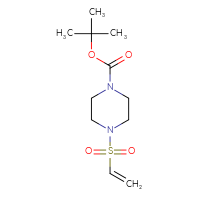 Chemical structure of tert-butyl 4-(ethenesulfonyl)piperazine-1-carboxylate - CSSB00153514626