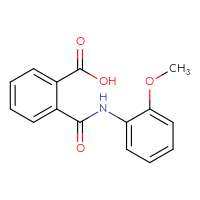 Chemical structure of 2-[(2-methoxyphenyl)carbamoyl]benzoic acid - CSSB00025756595