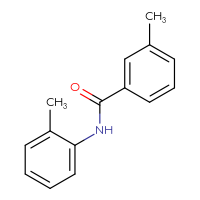Chemical structure of 3-methyl-N-(2-methylphenyl)benzamide - CSSB00046132471