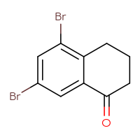 Chemical structure of 5,7-dibromo-1,2,3,4-tetrahydronaphthalen-1-one - CSSB00000724628