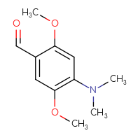 Chemical structure of 4-(dimethylamino)-2,5-dimethoxybenzaldehyde - CSSB00010074161