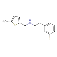 Chemical structure of [2-(3-fluorophenyl)ethyl][(5-methylthiophen-2-yl)methyl]amine - CSSB00000610189