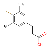 Chemical structure of 3-(4-fluoro-3,5-dimethylphenyl)propanoic acid - CSSB00000061477