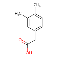 Chemical structure of 2-(3,4-dimethylphenyl)acetic acid - CSSB00000184070