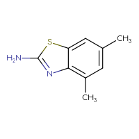 Chemical structure of 4,6-dimethyl-1,3-benzothiazol-2-amine - CSSB00000182851