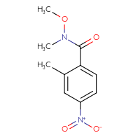 Chemical structure of N-methoxy-N,2-dimethyl-4-nitrobenzamide - CSSB00005677057
