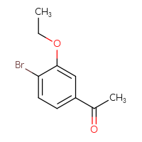 Chemical structure of 1-(4-bromo-3-ethoxyphenyl)ethan-1-one - CSSB00016185596