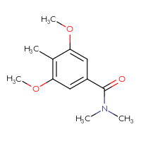 Chemical structure of 3,5-dimethoxy-N,N,4-trimethylbenzamide - CSSB00000252545