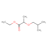 Chemical structure of ethyl 2-(2-methylpropoxy)propanoate - CSSB00011435707