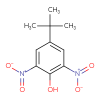 Chemical structure of 4-tert-butyl-2,6-dinitrophenol - CSSB00000014391
