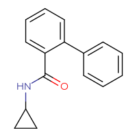 Chemical structure of N-cyclopropyl-[1,1'-biphenyl]-2-carboxamide - CSSB00026662119