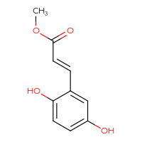 Chemical structure of methyl (2E)-3-(2,5-dihydroxyphenyl)prop-2-enoate - CSSB00102564885