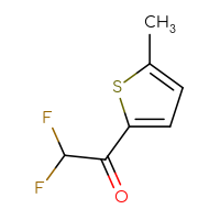 Chemical structure of 2,2-difluoro-1-(5-methylthiophen-2-yl)ethan-1-one - CSSB00013231894