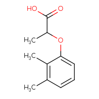 Chemical structure of 2-(2,3-dimethylphenoxy)propanoic acid - CSSB00000246044