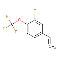 Chemical structure of 4-ethenyl-2-fluoro-1-(trifluoromethoxy)benzene - CSSB00034874520