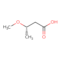 Chemical structure of (3S)-3-methoxybutanoic acid - CSSB00012027301