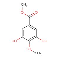 Chemical structure of methyl 3,5-dihydroxy-4-methoxybenzoate - CSSB00000073594