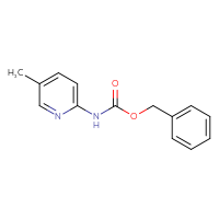 Chemical structure of benzyl N-(5-methylpyridin-2-yl)carbamate - CSSB00000026623