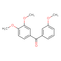 Chemical structure of (3,4-dimethoxyphenyl)(3-methoxyphenyl)methanone - CSSB00032866987