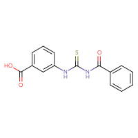Chemical structure of 3-{[(phenylformamido)methanethioyl]amino}benzoic acid - CSSB00132934775