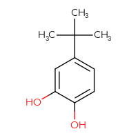 Chemical structure of 4-tert-butylbenzene-1,2-diol - CSSB00000210700