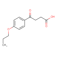 Chemical structure of 4-oxo-4-(4-propoxyphenyl)butanoic acid - CSSB00000261110