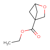 Chemical structure of ethyl 2-oxabicyclo[2.1.1]hexane-4-carboxylate - CSSB00053838217