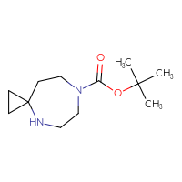 Chemical structure of tert-butyl 4,7-diazaspiro[2.6]nonane-7-carboxylate - CSSB00010892456