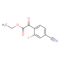 Chemical structure of ethyl 2-(4-cyano-2-fluorophenyl)-2-oxoacetate - CSSB00011003169
