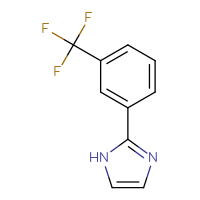 Chemical structure of 2-[3-(trifluoromethyl)phenyl]-1H-imidazole - CSSB00000754772