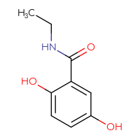 Chemical structure of N-ethyl-2,5-dihydroxybenzamide - CSSB02126565248