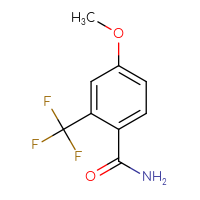 Chemical structure of 4-methoxy-2-(trifluoromethyl)benzamide - CSSB00010199442