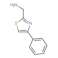 Chemical structure of 1-(4-phenyl-1,3-thiazol-2-yl)methanamine - CSSB00000739031