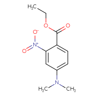 Chemical structure of ethyl 4-(dimethylamino)-2-nitrobenzoate - CSSB06256037367